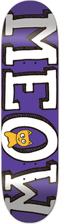 MEOW LOGO SKATEBOARD DECK-8.0 PURPLE
