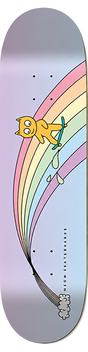 MEOW OVER THE RAINBOW SKATEBOARD DECK-7.75 FADE
