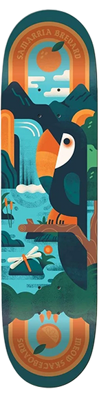 MEOW BREVARD UTOPIA SKATEBOARD DECK-8.375