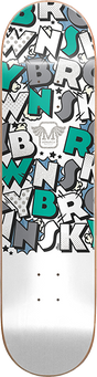 MONARCH PROJECT BROWN RIALTO SKATEBOARD DECK-8.0 BLUE r7