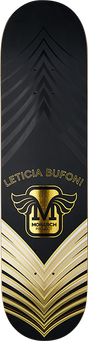 MONARCH BUFONI HORUS SKATEBOARD DECK-8.0 BLK/GOLD/GOLD r7