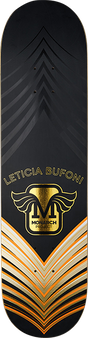 MONARCH BUFONI HORUS SKATEBOARD DECK-8.37 BLK/GOLD/ORG r7