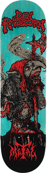 METAL RAYBOURN RED CAPS SKATEBOARD DECK-8.6