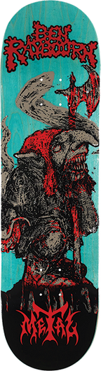 METAL RAYBOURN RED CAPS SKATEBOARD DECK-8.6