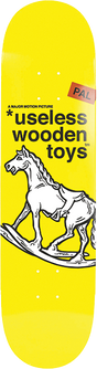 NEW DEAL USELESS WOODEN TOYS NTSC SKATEBOARD DECK 8.5 YELLOW