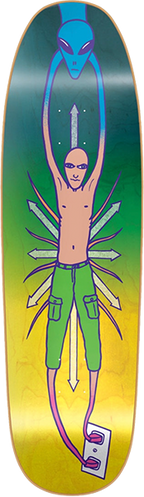 NEW DEAL VALLELY ALIEN SKATEBOARD DECK-9.18X32 NEON ht