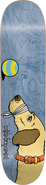 101 NATAS DOG SKATEBOARD DECK-7.88 BLUE/VENEER sp