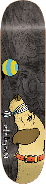 101 NATAS DOG SKATEBOARD DECK-7.88 BLACK/VENEER sp