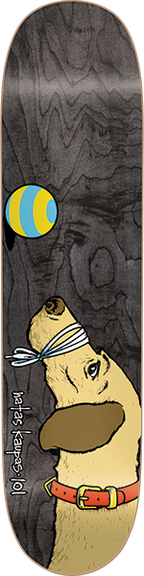 101 NATAS DOG SKATEBOARD DECK-7.88 BLACK/VENEER sp