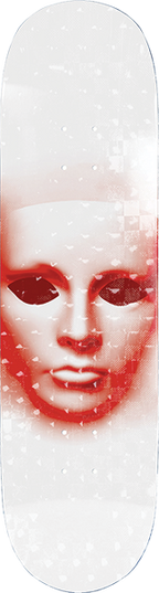 OPERA FACE SKATEBOARD DECK-8.5 WHT/HOLO EX7