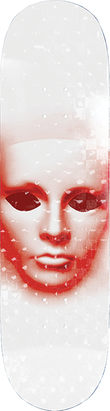 OPERA FACE SKATEBOARD DECK-8.5 WHT/HOLO EX7