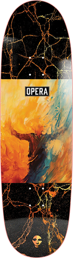 OPERA SMEAR SKATEBOARD DECK-9.0 YEL/ORG