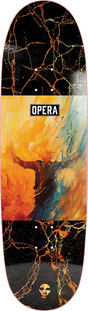 OPERA SMEAR SKATEBOARD DECK-9.0 YEL/ORG