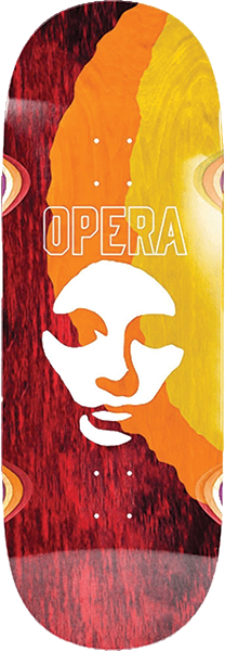 OPERA TRIPLE TORN BIG MASK DK-11X32 RED/ORG/YEL