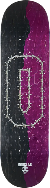 OPERA DOUGLAS BIG O SKATEBOARD DECK 8.5 PURPLE BLACK EX7