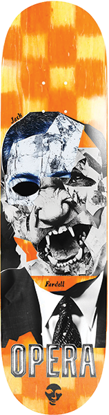 OPERA FARDELL POLITICS SKATEBOARD DECK-8.7 YEL/ORG
