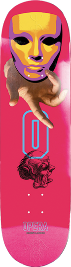 OPERA LACHHAB HANDED SKATEBOARD DECK-8.375 PINK EX7