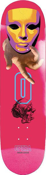 OPERA LACHHAB HANDED SKATEBOARD DECK-8.375 PINK EX7