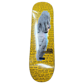 OPERA WOOLLEY NIGHTMARE SKATEBOARD DECK-9.0 YELLOW EX7