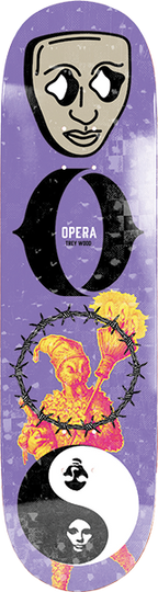 OPERA WOOD PIECE SKATEBOARD DECK-8.75 PUR EX7