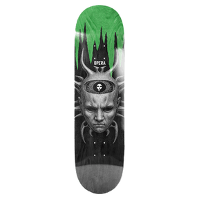 OPERA WOOD SPIDER SKATEBOARD DECK-8.75 BLACK/GREEN EX7