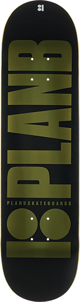 PLAN B OG SKATEBOARD DECK 8.25 GOLD