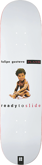 PLAN B GUSTAVO BORN TO SLIDE SKATEBOARD DECK-8.0