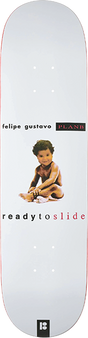 PLAN B GUSTAVO BORN TO SLIDE SKATEBOARD DECK-8.0