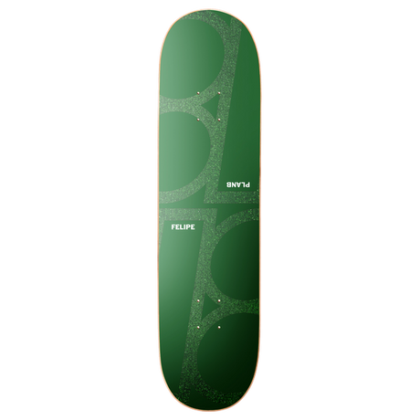 PLAN B GUSTAVO MONOCHROME TWIN SKATEBOARD DECK-7.87