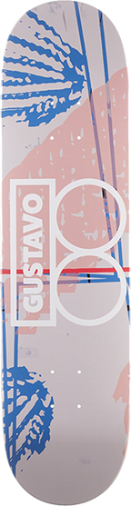 PLAN B GUSTAVO MIXED MEDIA SKATEBOARD DECK-8.0