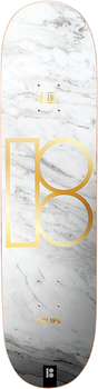 PLAN B GUSTAVO WHITE MARBLE TWIN SKATEBOARD DECK-8.0