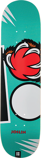 PLAN B JOSLIN GRIZZ SKATEBOARD DECK 8.0 TWIN
