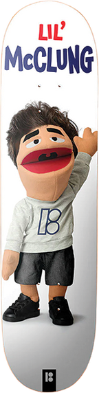 PLAN B MCCLUNG LIL BUDDIES TWIN SKATEBOARD DECK-8.25
