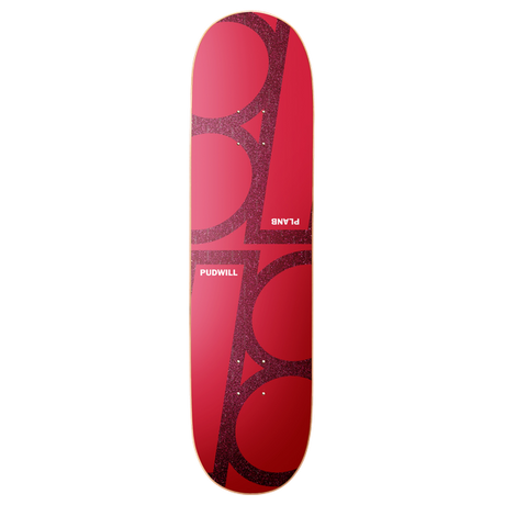PLAN B PUDWILL MONOCHROME TWIN SKATEBOARD DECK-8.25