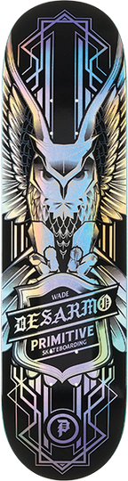 PRIMITIVE DESARMO OWL SPECTRA SKATEBOARD DECK-8.12 BLACK