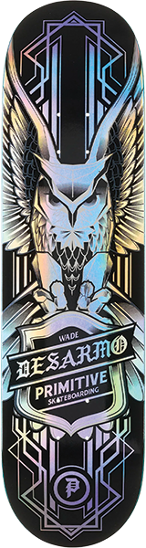 PRIMITIVE DESARMO OWL SPECTRA SKATEBOARD DECK-8.12 BLACK