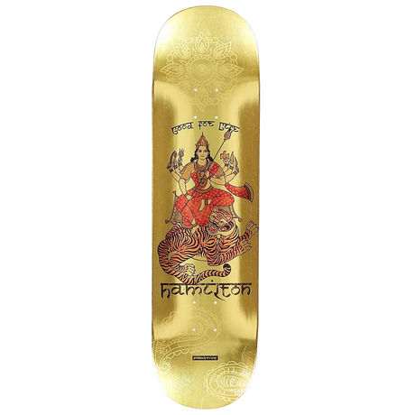 PRIMITIVE HAMILTON EXISTENCE SKATEBOARD DECK-8.38 GOLD