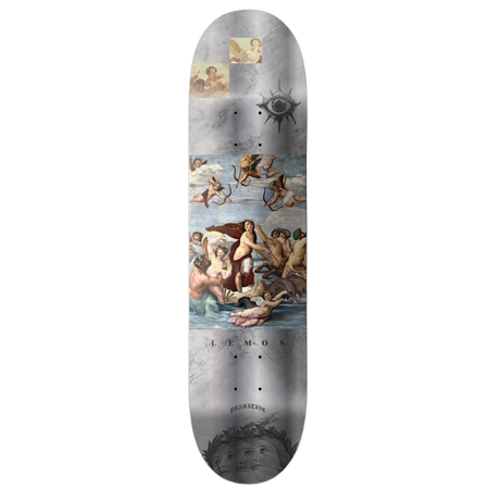 PRIMITIVE LEMOS CENTURY SKATEBOARD DECK-8.0 SILVER