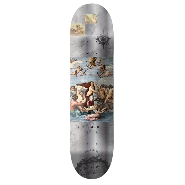PRIMITIVE LEMOS CENTURY SKATEBOARD DECK-8.0 SILVER