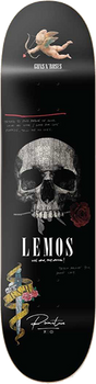 PRIMITIVE GUNS AND ROSES LEMOS DON'T CRY SKATEBOARD DECK-8.25 BLK