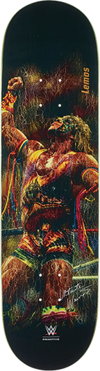 PRIMITIVE LEMOS ULTIMATE WARRIOR SKATEBOARD DECK-8.5 BLACK