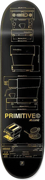 PRIMITIVE MCCLUNG DOUBLE SHOT SKATEBOARD DECK-8.12 BLACK