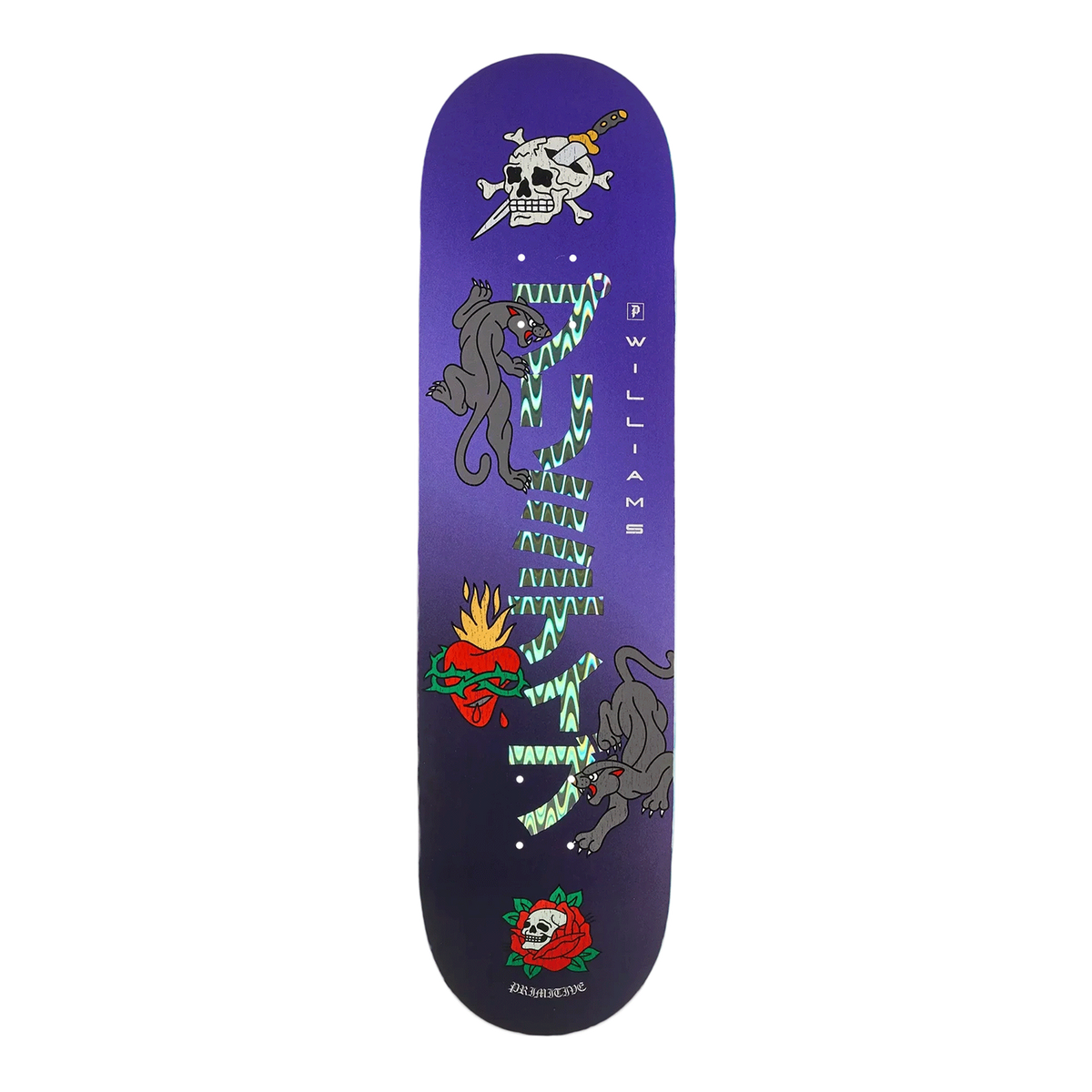 PRIMITIVE MOTA ENERGY SKATEBOARD DECK-8.0 BLACK
