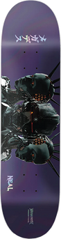 PRIMITIVE NEAL THREAT SKATEBOARD DECK-8.38 PURPLE