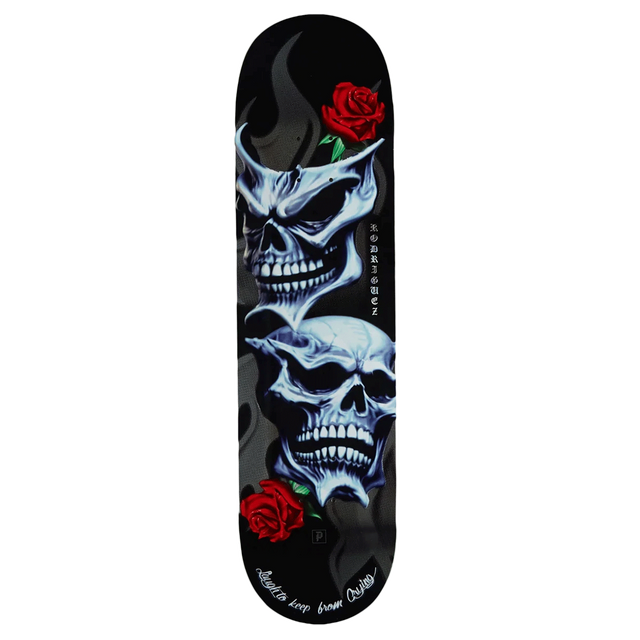 PRIMITIVE RODRIGUEZ COMEDY SKATEBOARD DECK-8.25 BLACK