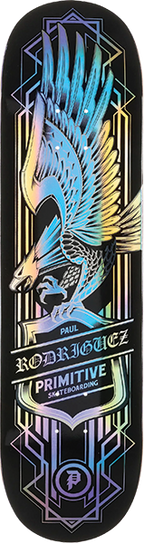 PRIMITIVE RODRIGUEZ EAGLE SPECTRA SKATEBOARD DECK-8.25 BLACK