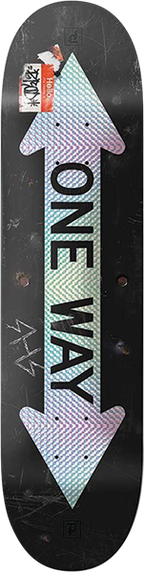 PRIMITIVE RODRIGUEZ ONE WAY SKATEBOARD DECK-8.0 BLACK