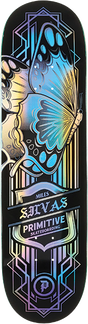PRIMITIVE SILVAS BUTTERFLY SPECTRA SKATEBOARD DECK-8.5 BLACK