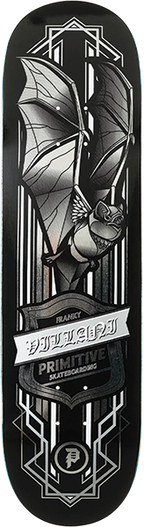 PRIMITIVE VILLAN BAT SKATEBOARD DECK-8.5 BLACK