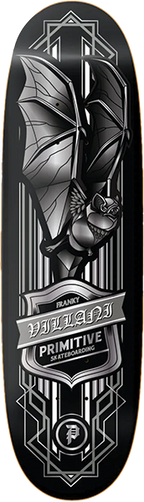 PRIMITIVE VILLAN BAT SKATEBOARD DECK-9.12 BLACK